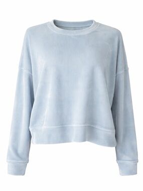 Minimalist SUPER SOFT Ribbed Pullover - Yogalicious- Light Blue XL